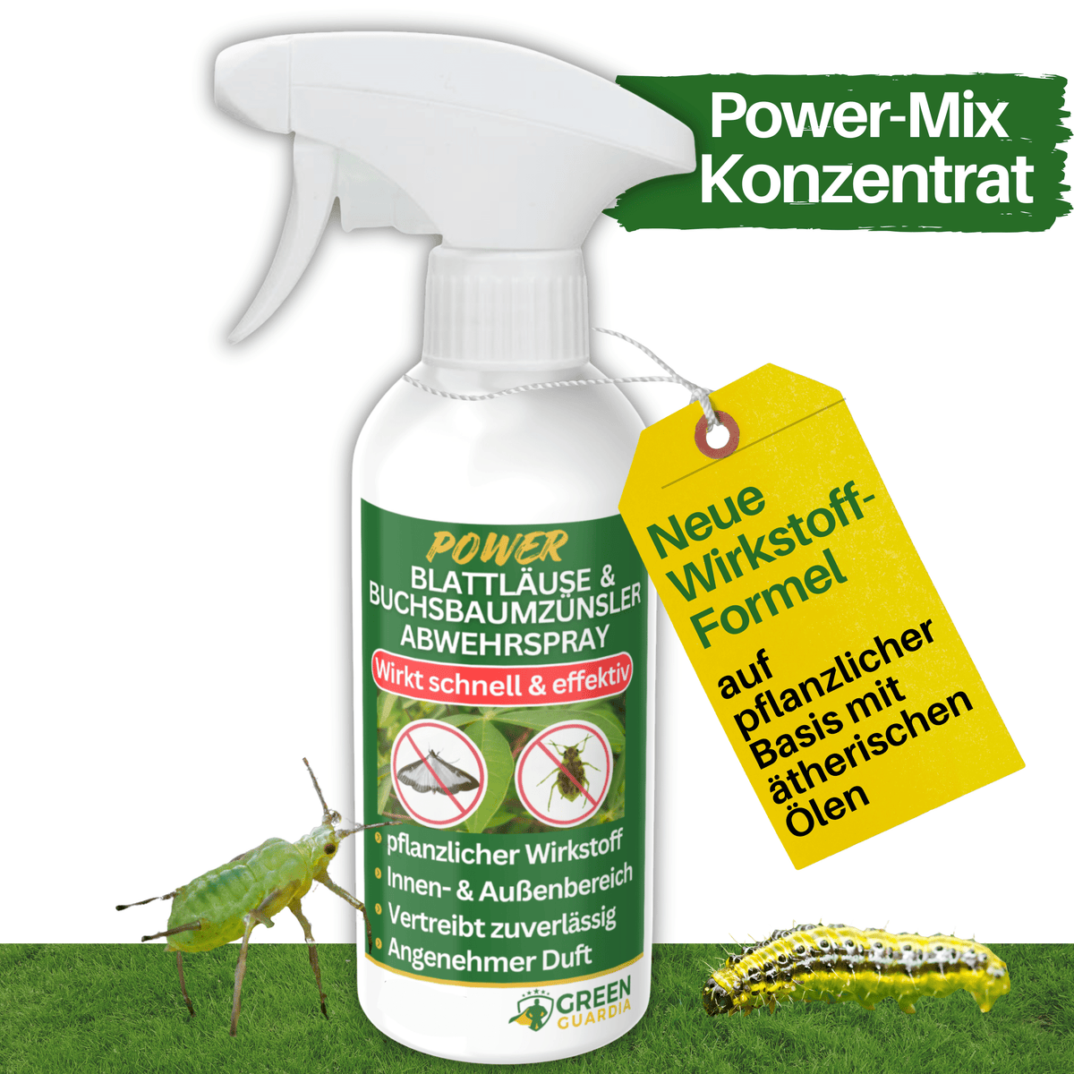 Blattläuse Abwehrspray Power - Konzentrat - Green Guardia - Ihr Experte für Schädlinge und Pflanzen