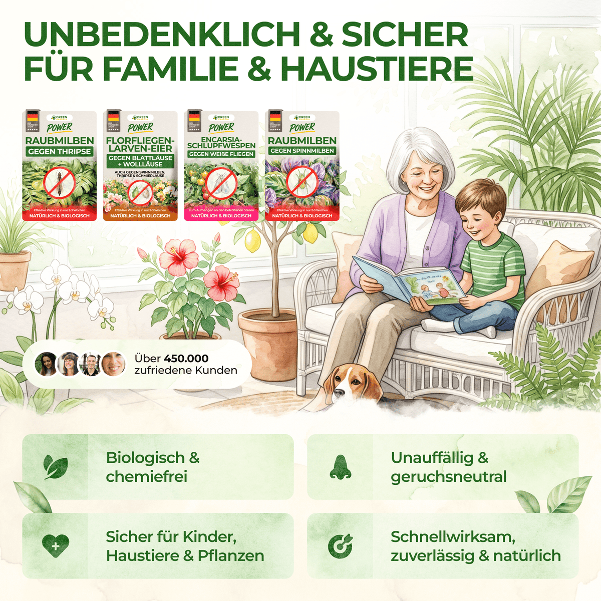 Schädlingsabwehr-Bundle für 10 Pflanzen - Green Guardia - Ihr Experte für Schädlinge und Pflanzen