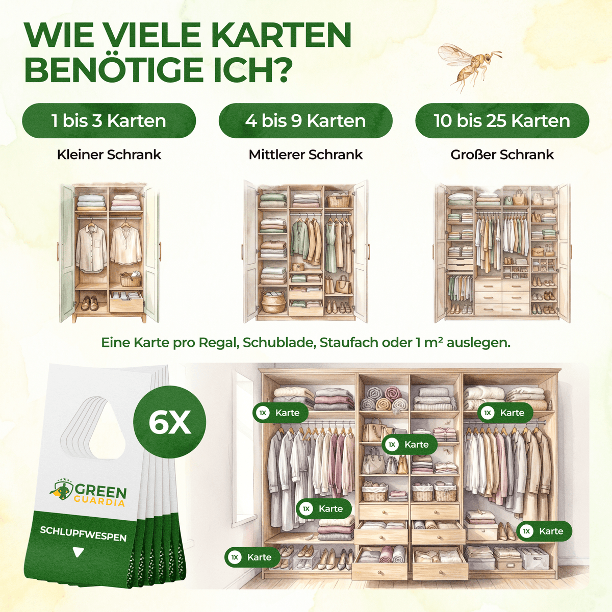 Schlupfwespen gegen Kleidermotten - Green Guardia - Ihr Experte für Schädlinge und Pflanzen